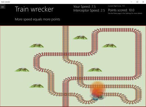 Train wrecker run